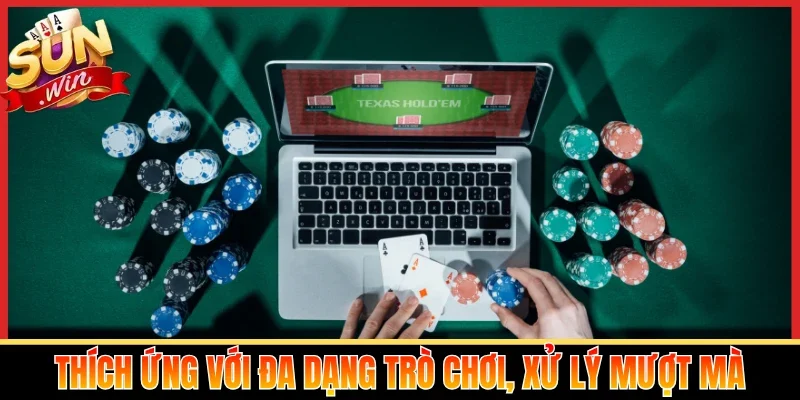 Thích ứng với đa dạng trò chơi, xử lý mượt mà